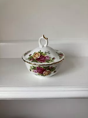 Buy Royal Albert Fine Bone China Old Country Roses  Lidded Powder Pot First Quality • 12.99£
