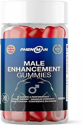 Buy Phenoman Male Enhancement Gummies - [ 1 Bottle ] -  Month Supply - Phenman • 39.80£