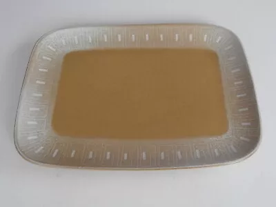 Buy Vintage Denby Stoneware ODE Pattern Mustard Large Rectangular Serving Plate • 6.95£