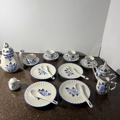 Buy Tea Set Minature Delton Product Corp. Fine Collectables  20 Pieces Childrens • 35.56£