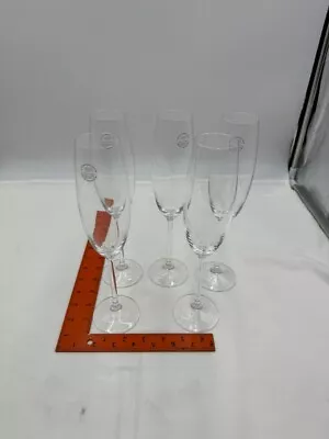 Buy 5 Nice Lenox Crystal Champagne Flutes Glasses MINT Dishwasher Safe Czech • 38.54£