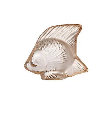 Buy GENUINE LALIQUE Gold Luster Fish Sculpture 10543400 • 89.99£