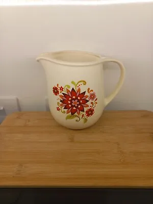 Buy Rare Vintage 1960s Romanian Pottery Milk/Cream Jug -'Flower Power' Floral Patern • 5£