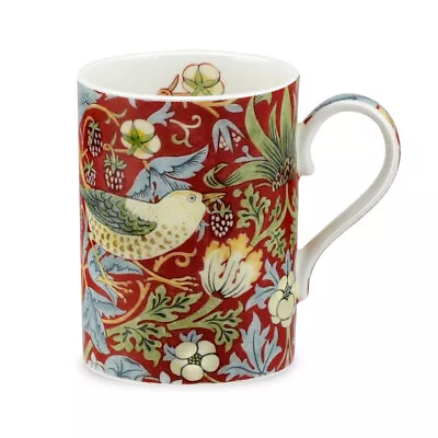 Buy Royal Worcester Morris And Co Strawberry Thief Mug Fine Bone China Crimson • 16.50£