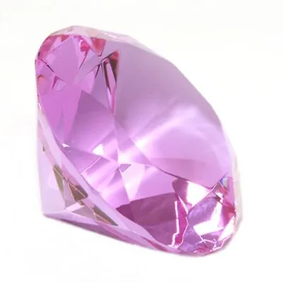 Buy 100mm Crystal Diamond Shaped Glass Paperweights Bridal Favours Display Gift 10Cm • 10.99£