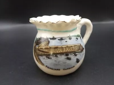 Buy Crested China - Colour Transfer FISHGUARD HARBOUR - Bagware Jug - Arcadian. • 10£
