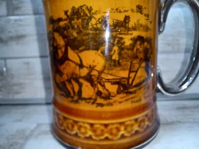 Buy Vintage Ridgway Staffordshire Pottery Half Pint Tankard Mug 1930s Stoke Verifica • 15.98£