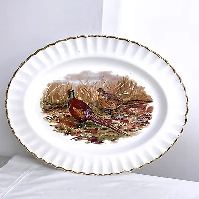 Buy English Bone China Oval Shaped Platter Plate Dish. Game Birds Pattern 16  • 19.99£