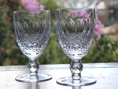 Buy Waterford Crystal Colleen Claret Wine Glasses Set Of 2 Vintage 4 3/4  Tall • 50£