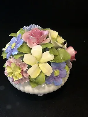 Buy AS IS Vintage Capodimonte Flower Arrangement Porcelain Royal Adderley Bone China • 14.71£