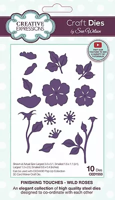Buy Creative Expressions - Floral Cover Plate Collection - Metal Dies By Sue Wilson • 10.50£