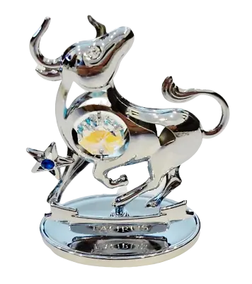 Buy Crystocraft Taurus Zodiac Crystal Ornament With Swarovski Elements Gift Boxed • 21.95£