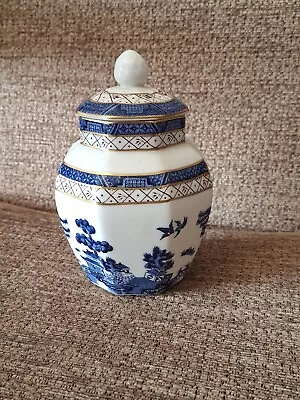 Buy VINTAGE Royal Doulton Booths Real Old Willow Lidded Ginger Jar With Gilt  • 14.99£