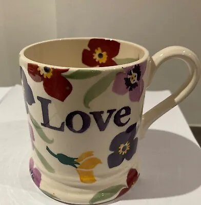 Buy Emma Bridgewater Wallflower LOVE Valentine's Day Flowers Mug Half Pint NEW 1st • 16.99£