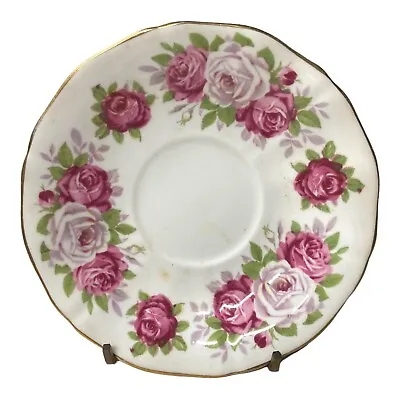 Buy Vintage Adderley Pink Lavender Rose 5 1/2” Tea Saucer Fine Bone China England • 9.26£