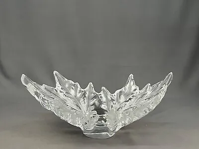 Buy LALIQUE Champs Elysees Frosted Leaves Centerpiece Bowl - 17-3/4  • 1,711.02£