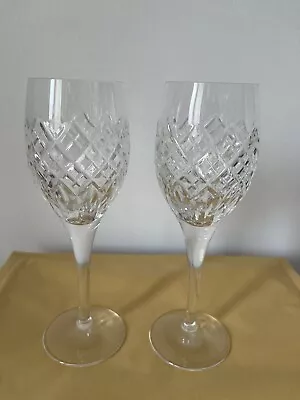Buy Pair Of Stuart Crystal Wine Glasses ‘blenheim’ Height 21cms • 19.99£