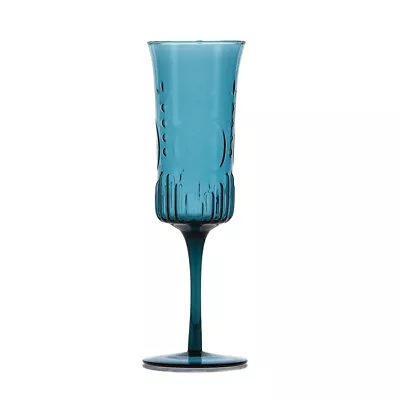 Buy Art Deco Vintage Blue Champagne Wine Glasses Wedding Table Home Decor • 4.99£