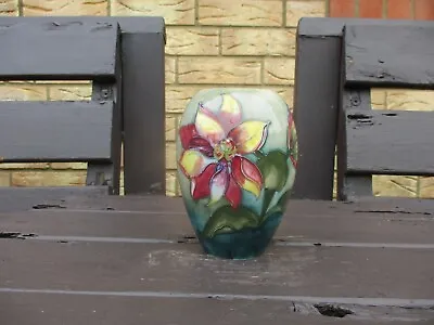 Buy Moorcroft  Pottery Clematis  Pattern Vase • 85£