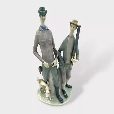 Buy “Hunters” Carl Scheidig GDR Large Figurine (Like Lladro, Statue, Figure) • 34.98£