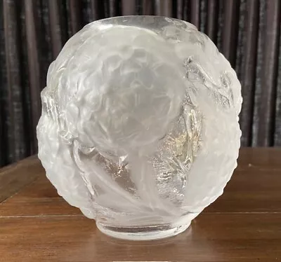 Buy Lalique STYLE Portieux Vallerysthal 1930s Hydrangea Vase • 55.75£