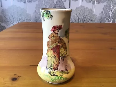 Buy Superb Art Deco Royal Doulton Seriesware Vase - English Old Scenes The Gleaners • 19.99£
