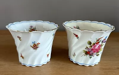 Buy Good Pair Of Antique Hugo Schmidt Freiwaldau Gozdnica Small Cache Pots 1888-1923 • 10.50£