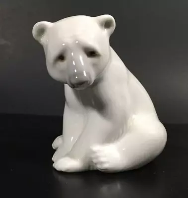 Buy Vintage Lladro Polar Bear Daisa Single Sitting Hand Made In Spain Figurine 3.5  • 27.99£