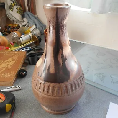 Buy Blue Mountain Pottery Vase (brown/mocha), 10 1/4  High • 14£