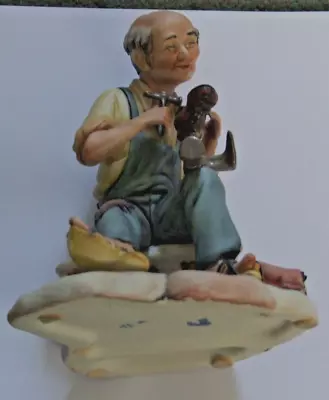 Buy Vintage Capodimonte Figurine By Rori - The Cobbler • 6£