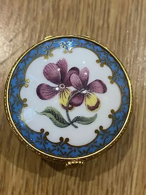 Buy Royal Worcester Flowers Bone China Trinket Box From James Giles Circa 1770 • 0.99£