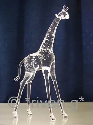 Buy GIRAFFE Figurine@CRYSTAL Glass BEAST@UNIQUE Collectable Gift@Wild Jungle Animal • 22.95£
