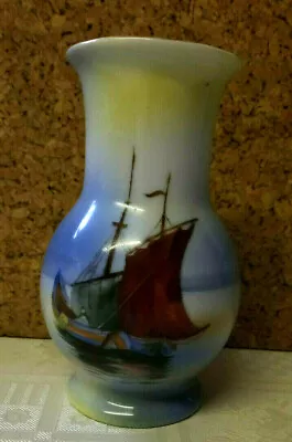 Buy Vintage Noritake Vase, Small Height 11cm,  C1940-50, Hand Painted, Japan • 18£