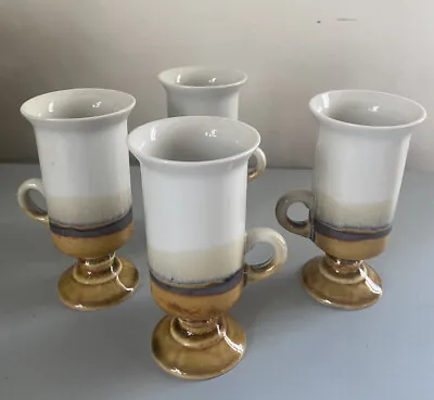 Buy Vintage Otagiri Japan Footed Irish Coffee Cups Mugs Hand Crafted Stoneware Set 4 • 32.25£