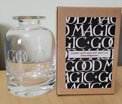 Buy Emma Bridgewater Good Magic Short Apothecary Bottle NEW Boxed Black Toast Design • 65£