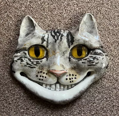 Buy Winstanley Cat, Glass Eyes,sign,20 Cm Long In Good Conditon .rare Plaque. • 95£