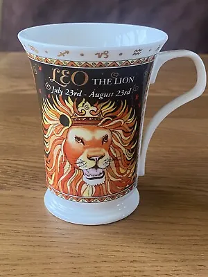 Buy Pre Loved White Bone China Zodiak Leo The Lion Mug Astrology Ruth Beck Dunoon • 1.50£