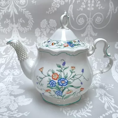 Buy Royal Albert Bone China English Large Floral Teapot Hamlyn Unused New • 36.99£