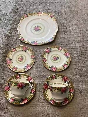 Buy Vintage Paragon Tapestry Rose Tea Set 7 Pc Bone China Teacup Saucer Trios Floral • 10.50£