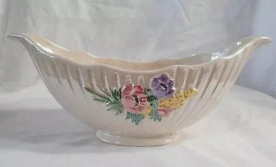 Buy Maling, Lusterware, Table Centrepiece Vase, With Embossed Flowers, C1920-1963 • 24.99£