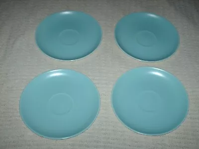 Buy 4 Poole Pottery Large Egg Blue Saucers, No Cups, 18 Cm Wide • 15£