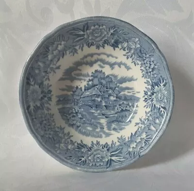 Buy Salem China English Village Dessert Bowl Ironstone Fruit Dish In Blue And White • 16.95£