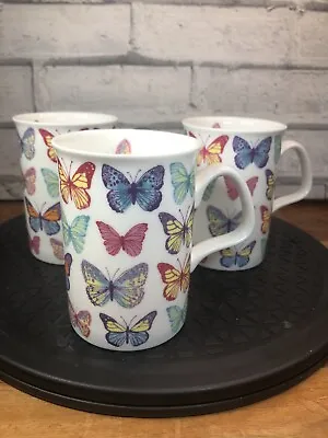 Buy 3 X Laura Ashley Fine Bone China Butterfly Mug (P14) • 19.99£