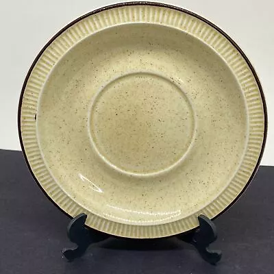 Buy POOLE POTTERY Broadstone Spare Or Replacement SAUCER Dark Caramel + Brown • 1.99£