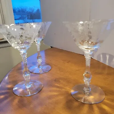Buy Cambridge Rosepoint Stem Champagne Glasses Set Of 3  • 39.66£
