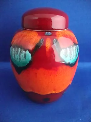 Buy Poole Pottery Miniature Volcano Living Glaze Lidded Ginger Jar 4 1/4 Inches (1) • 34.95£