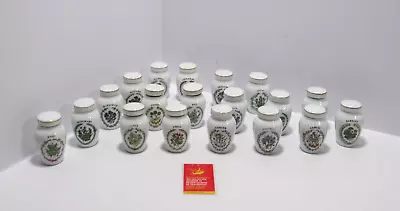 Buy The Franklin Mint Gloria Concepts Inc Vintage Herbs & Spice Jars X 19         C7 • 14.95£