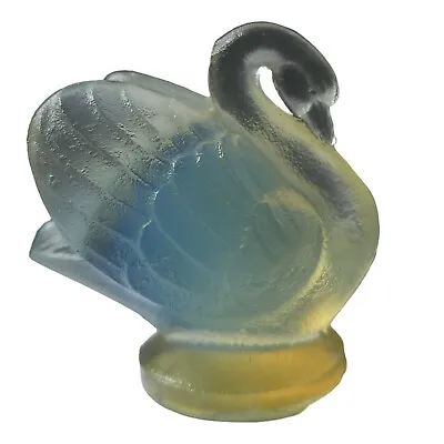 Buy Signed Sabino France Cygne Swan Opalescent Art Glass Figurine Vintage  • 28.35£
