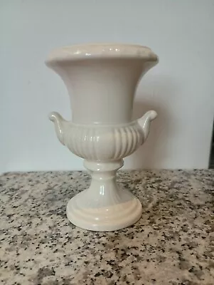Buy Small Dartmouth Pottery Devon Urn Vase 67c Cream White Classical Style Ceramic • 10£