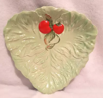 Buy Vintage Carlton Ware Australian Design Green Lettuce Leaf Tomato Plate Dish 10  • 12.99£